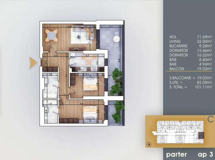 Metrou Nicolae Teclu DE VANZARE 3 camere decomandat FINALIZAT - 5