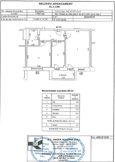 Apartament cu 2 camere decomandat în Albert