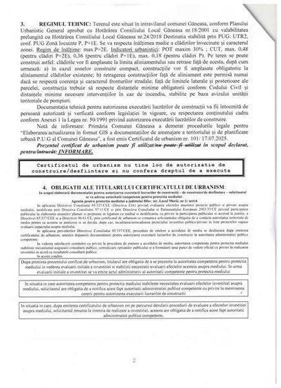 Teren de 519 mp, în Găneasa