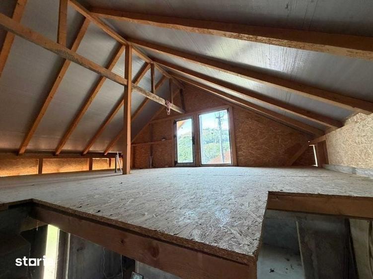 Casa + Mansarda de vanzare, Teren 1480mp, Gard beton - 8