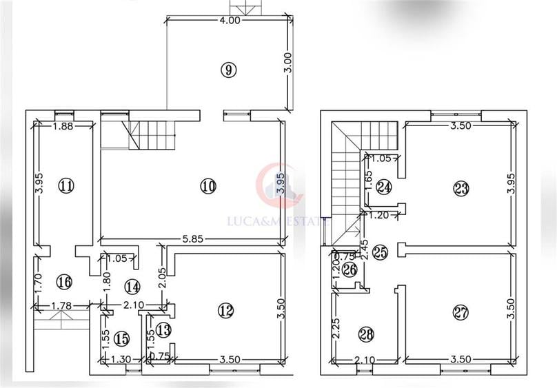 Duplex cu 3 camere cu Canalizare în Bucovăț (Remetea Mare)