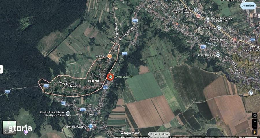 Teren de 2200 mp, în Crihan