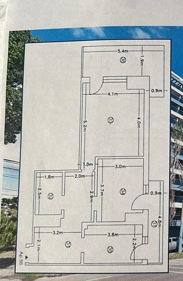 Apartament cu 2 camere decomandat în Est
