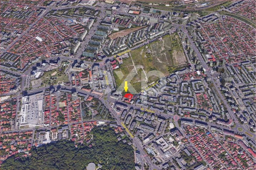 Teren Construcții intravilan de 1158 mp, în Centrul Civic