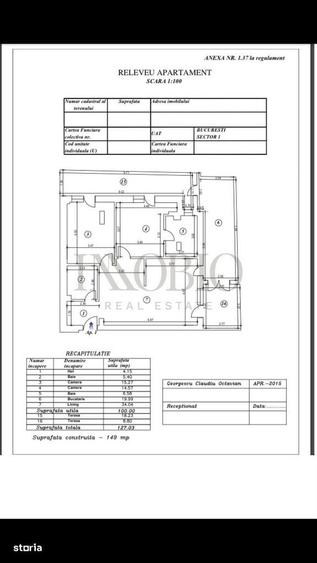 Apartament cu 3 camere în Herăstrău
