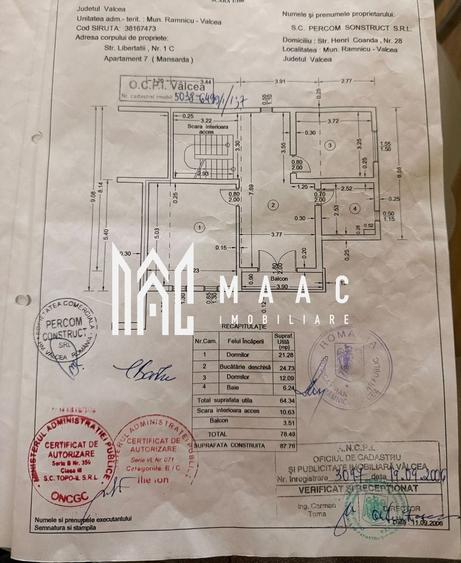 Apartament cu 2 camere decomandat, mobilat în Central
