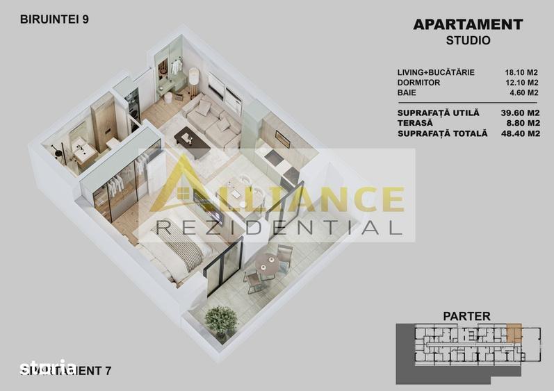 APARTAMENTE NOI CU CURTE PROPRIE | STR. BIRUINTEI I METROU - 2