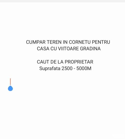 Teren în Cornetu