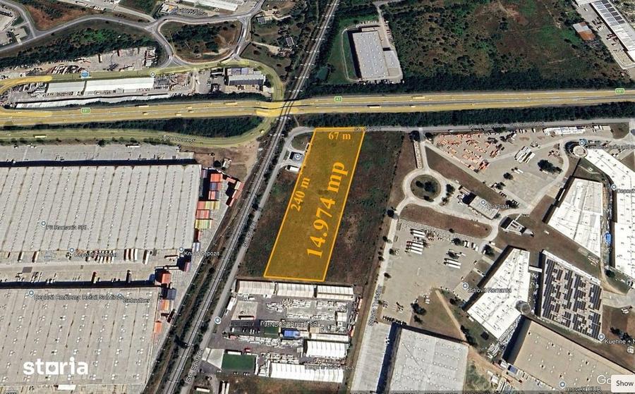 Teren de 14974 mp, în Trafic Greu