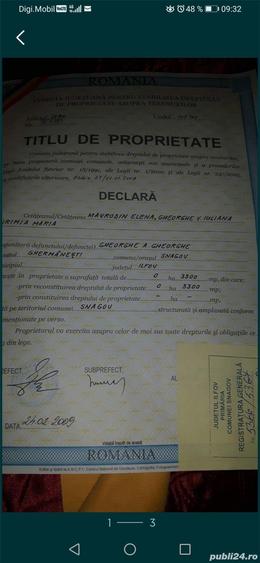 Teren de 3300 mp, în Moara Vlăsiei