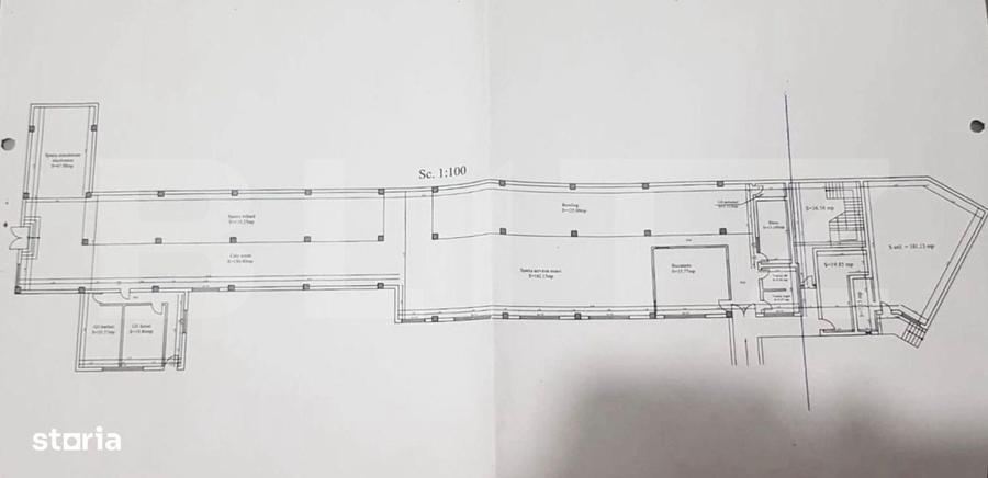 Spațiu comercial, de 850 mp, în Central
