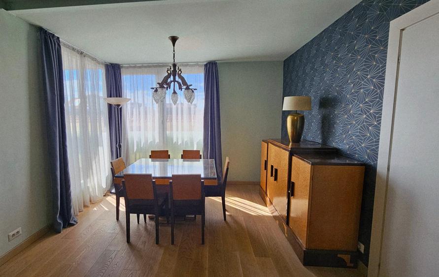 Apartament cu 3 camere semidecomandat, mobilat în Herăstrău