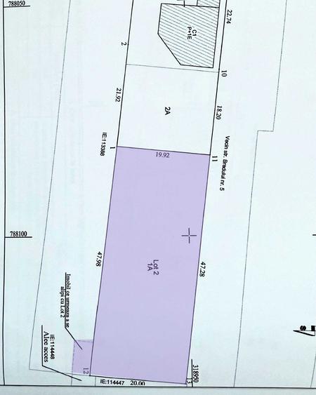 Teren de 950 mp, în Exterior Vest
