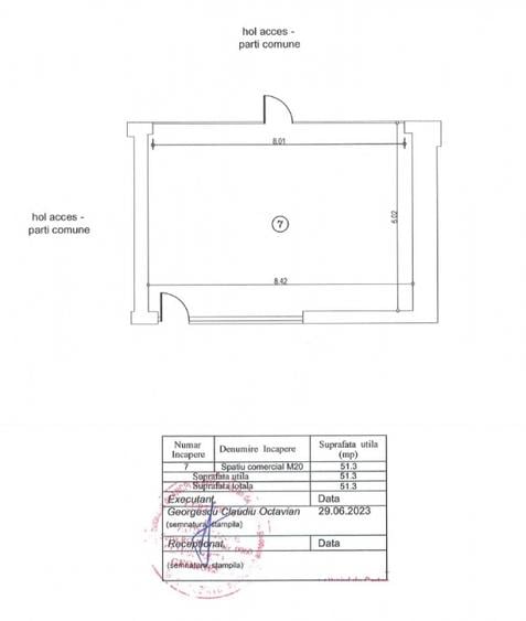 Spațiu comercial, de 51.299999237061 mp, în Barbu Văcărescu