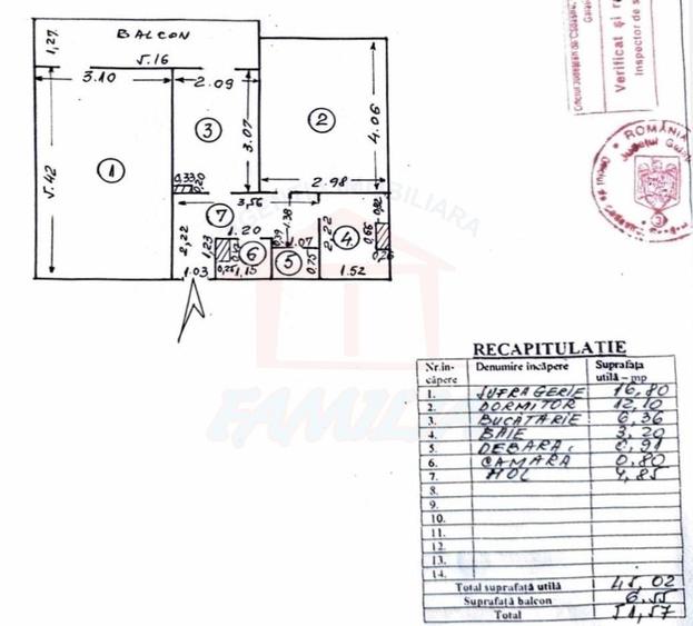 Apartament cu 2 camere decomandat în Micro 19