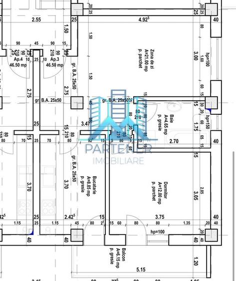 Apartament cu 2 camere decomandat în Rediu