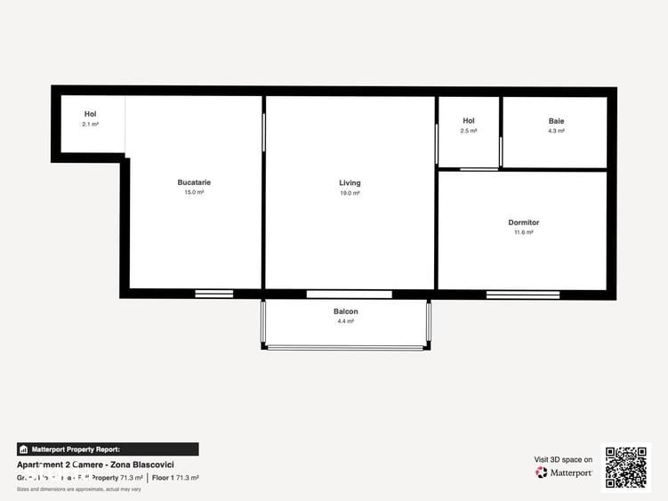 Apartament 2 camere, Blascovici, 54 mp, centrala proprie, 0% comision - 7
