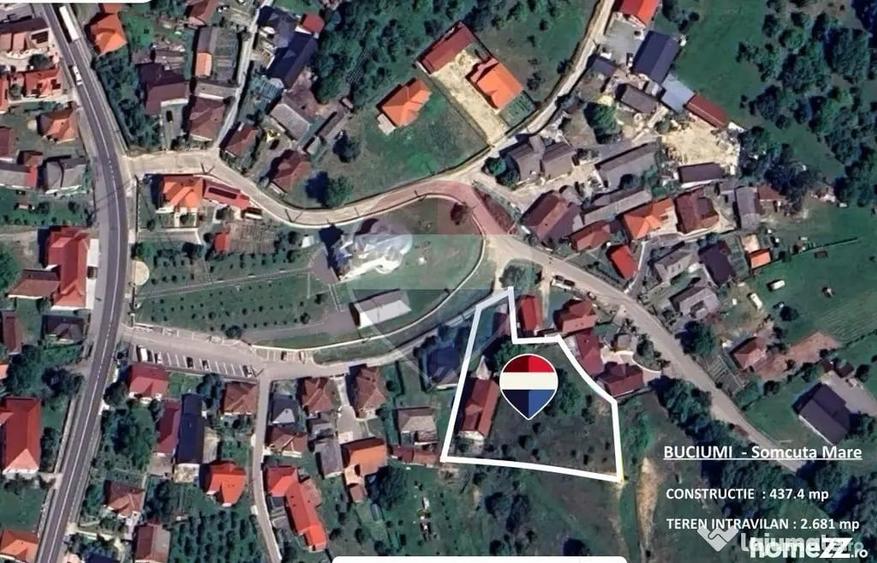 Casă cu 7 camere cu Teren 2681 Mp în Buciumi