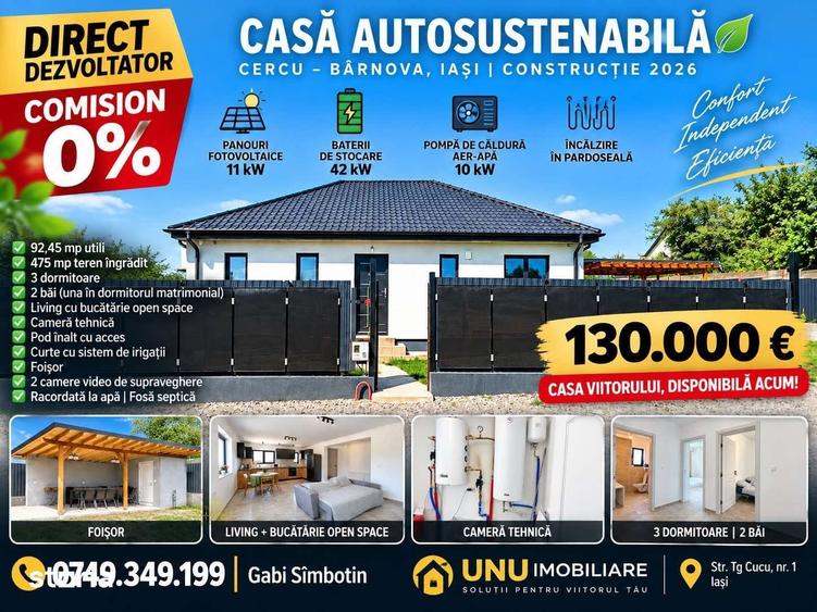 Direct dezvoltator, Casa Autosustenabila 2026, CERCU BARNOVA - 12