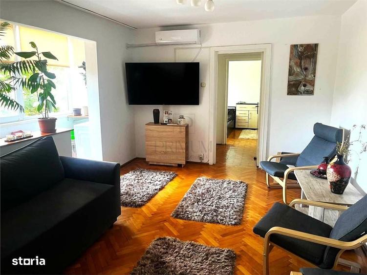 Apartament cu 3 camere semidecomandat în Olimpia-Stadion