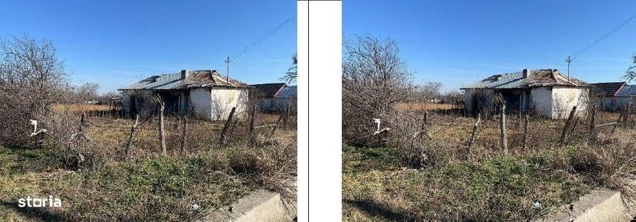 Casă cu 2 camere cu Teren 2549 Mp în Ghergheasa
