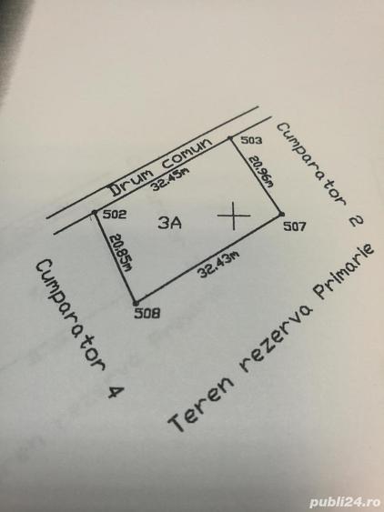 Teren de 876 mp, în Exterior Vest