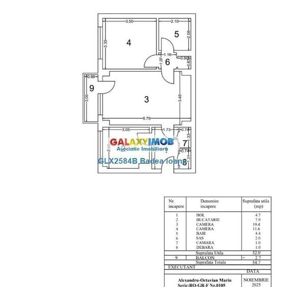 Apartament cu 2 camere în Tudor Vladimirescu