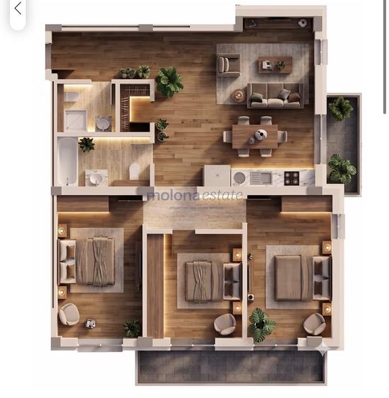 Apartament cu 4 camere semidecomandat în Mărăști