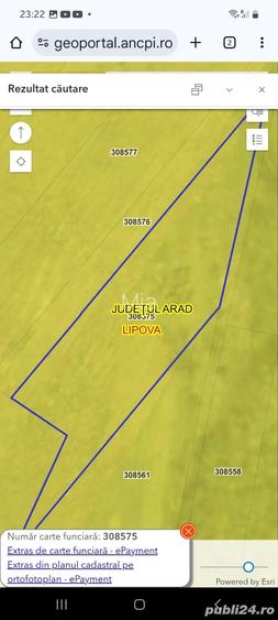 Vand teren extravilan arabil, plan drept, Radna, jud Arad