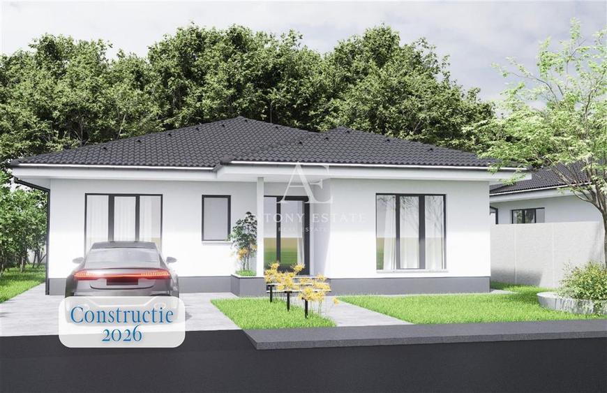 Casă individuală cu 4 camere cu Canalizare în Cheriu