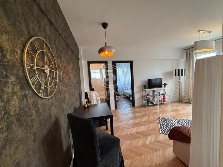 Apartament cu 2 camere semidecomandat, mobilat în Floreasca