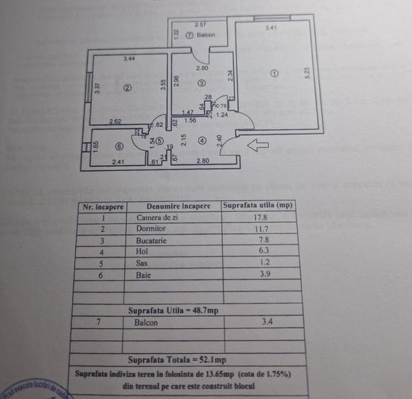 Apartament cu 2 camere decomandat, mobilat în Buzaului