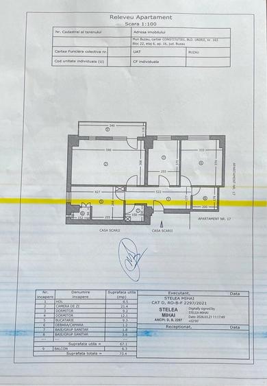 Apartament cu 3 camere decomandat în Unirii Nord