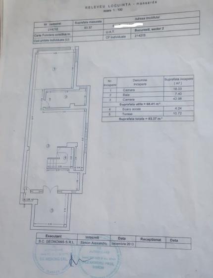 Casă individuală cu 6 camere cu Canalizare în Tei