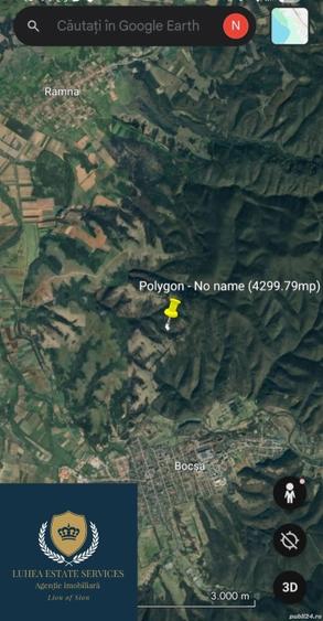 Teren agricol extravilan de 4300 mp, în Ramna