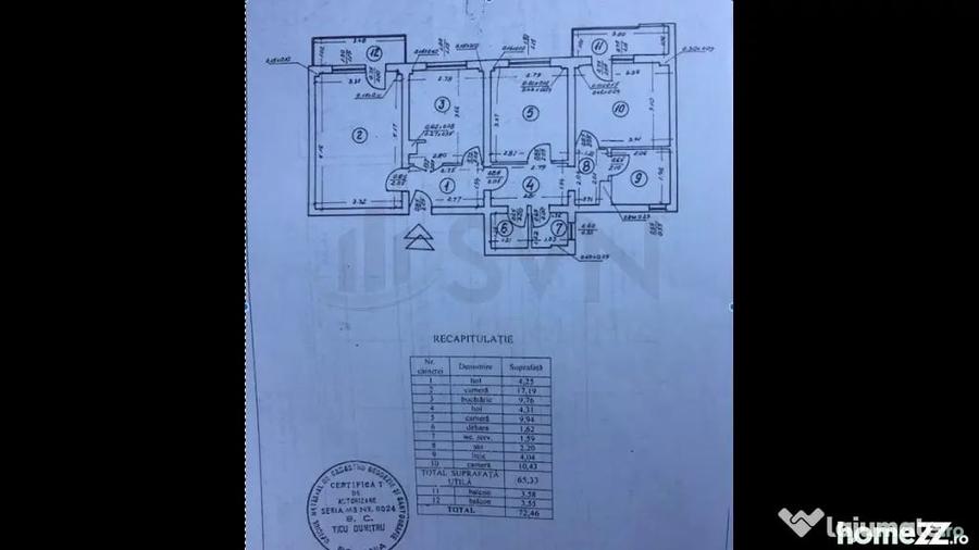 Apartament cu 3 camere decomandat în Moșilor