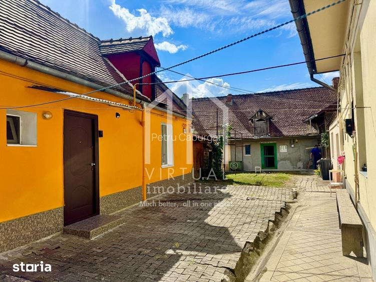 Garsoniera la casa cu curte privata, 28mp utili + curt privata 90mp