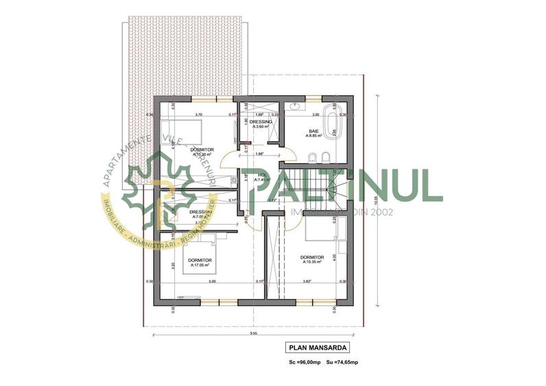 Casă individuală cu 5 camere cu Canalizare în Central