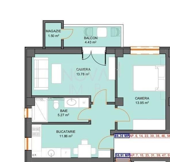 Apartament - 2 camere - Str. Doamna Stanca - 4