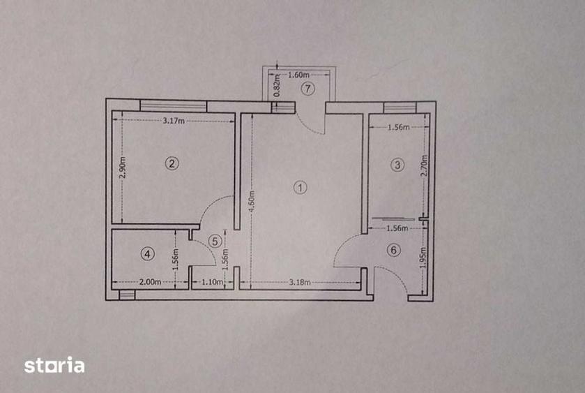 Apartament cu 2 camere semidecomandat în Berceni