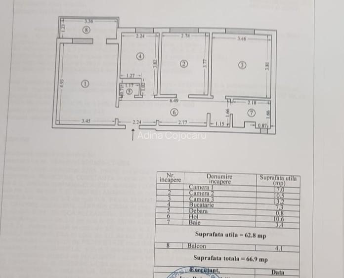TOMIS III - MACUL ROSU - 3 CAMERE DECOMANDAT - MOBILAT MODERN - -175000 E