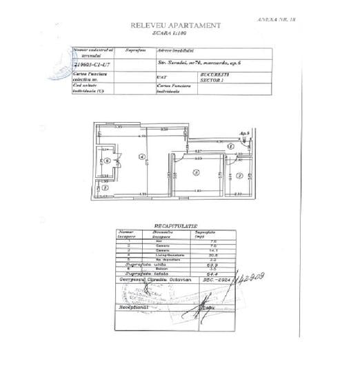 Apartament cu 3 camere în Bucureștii Noi