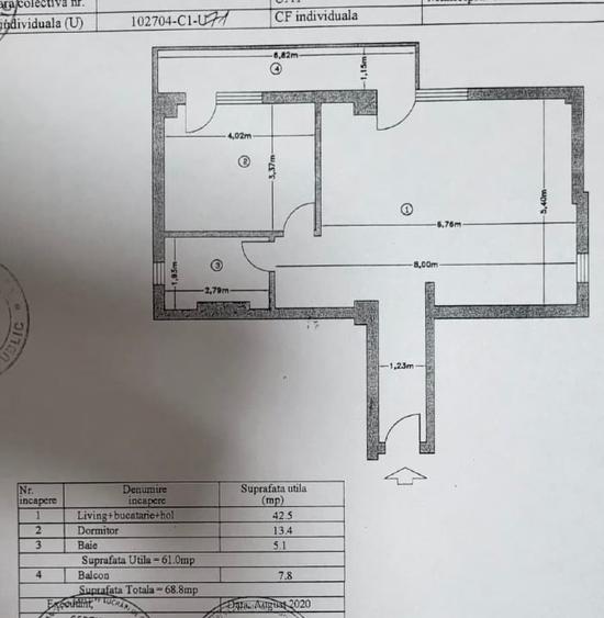 Apartament cu 2 camere decomandat, mobilat în Teilor