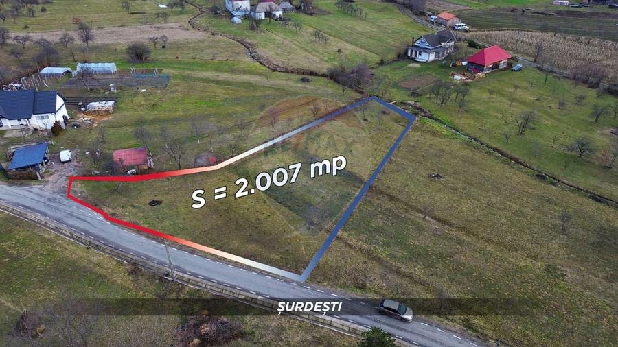 Teren Construcții intravilan de 2007 mp, în Șurdești