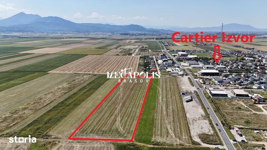 Teren extravilan 10.900 mp, Sacele, vizavi de cartier Izvor - 1