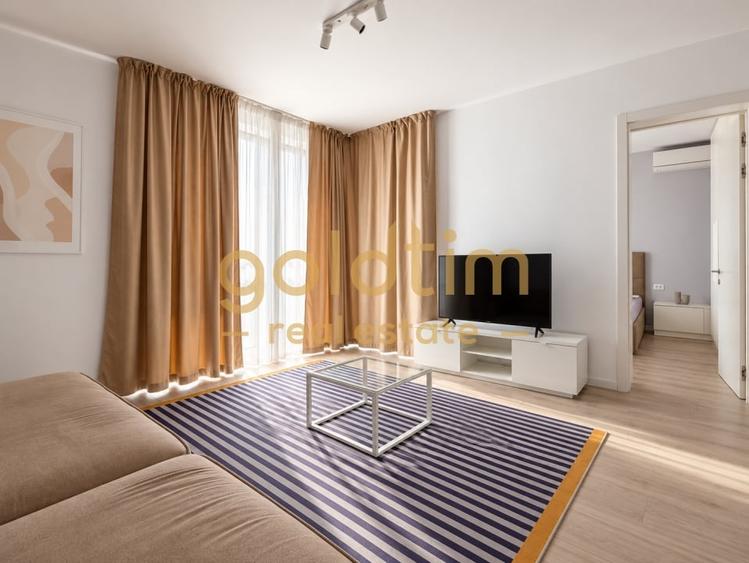 Apartament cu 2 camere semidecomandat, mobilat în Herăstrău
