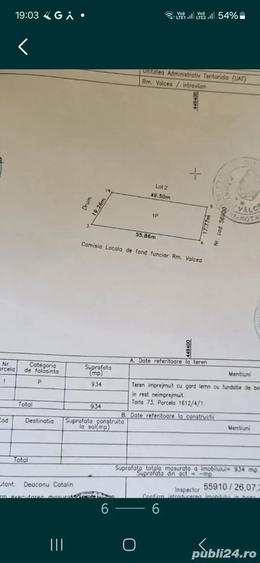 Teren de 934 mp, în 1 Mai