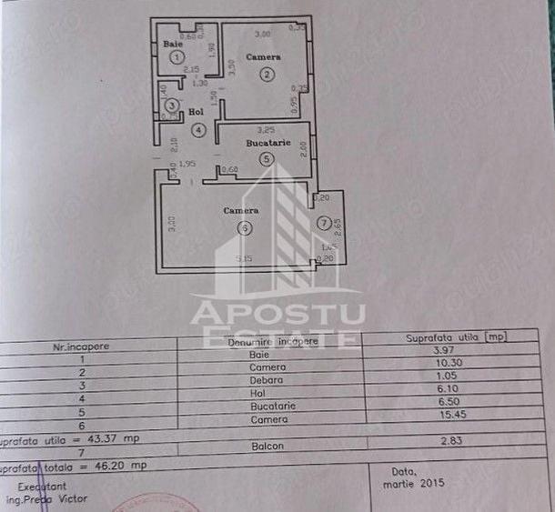 Apartament cu 2 camere, de vanzare, zona Girocului, Timisoara - 9