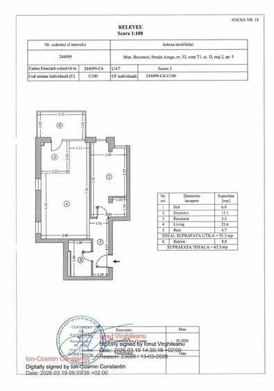 Apartament cu 2 camere decomandat în Doamna Ghica