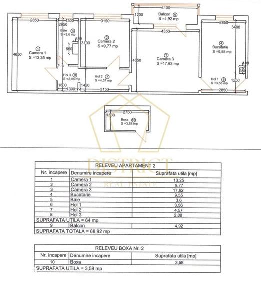 Apartament cu 3 camere semidecomandat în Girocului